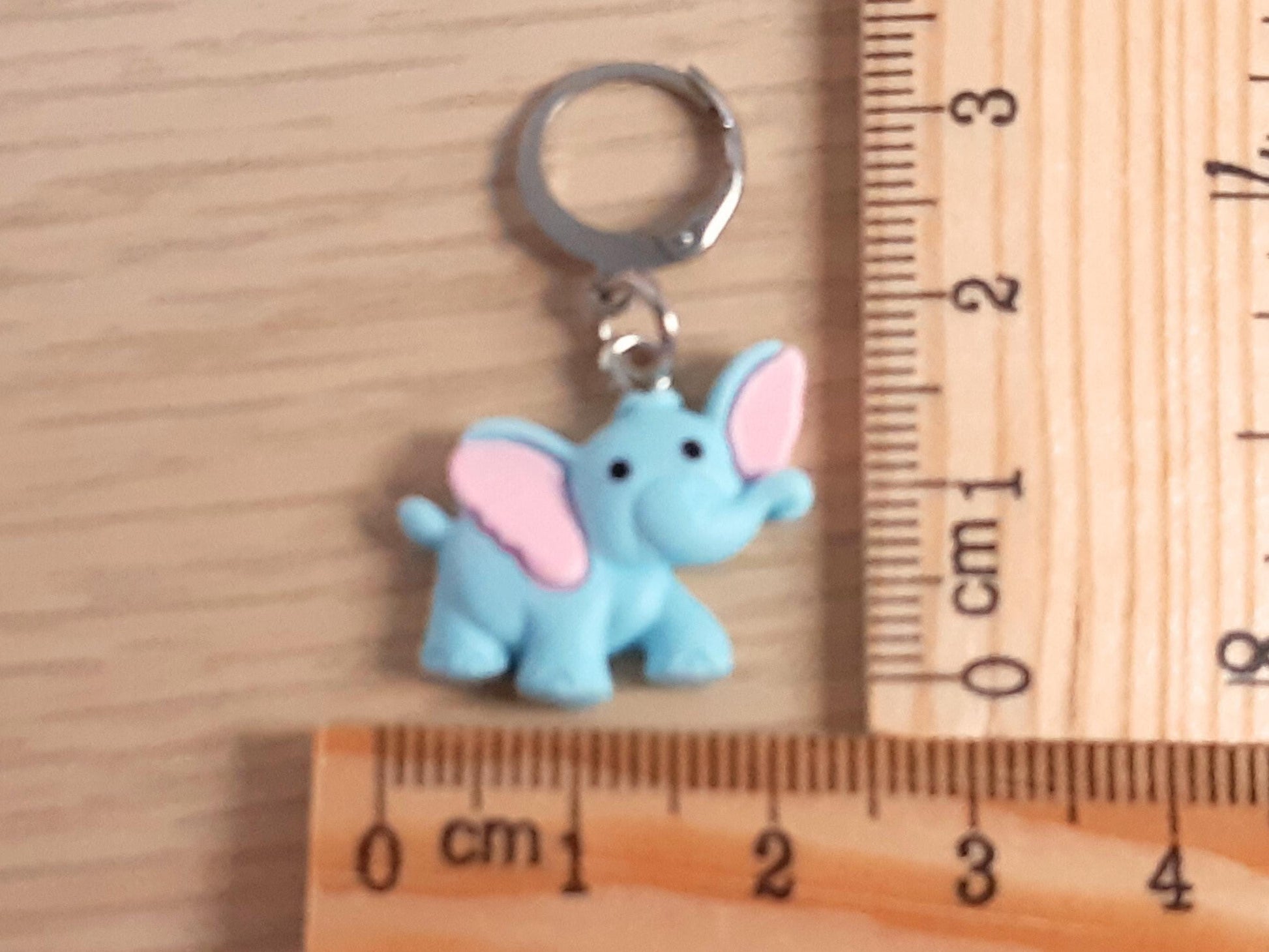 Blue Elephant Kawaii Stitch Marker