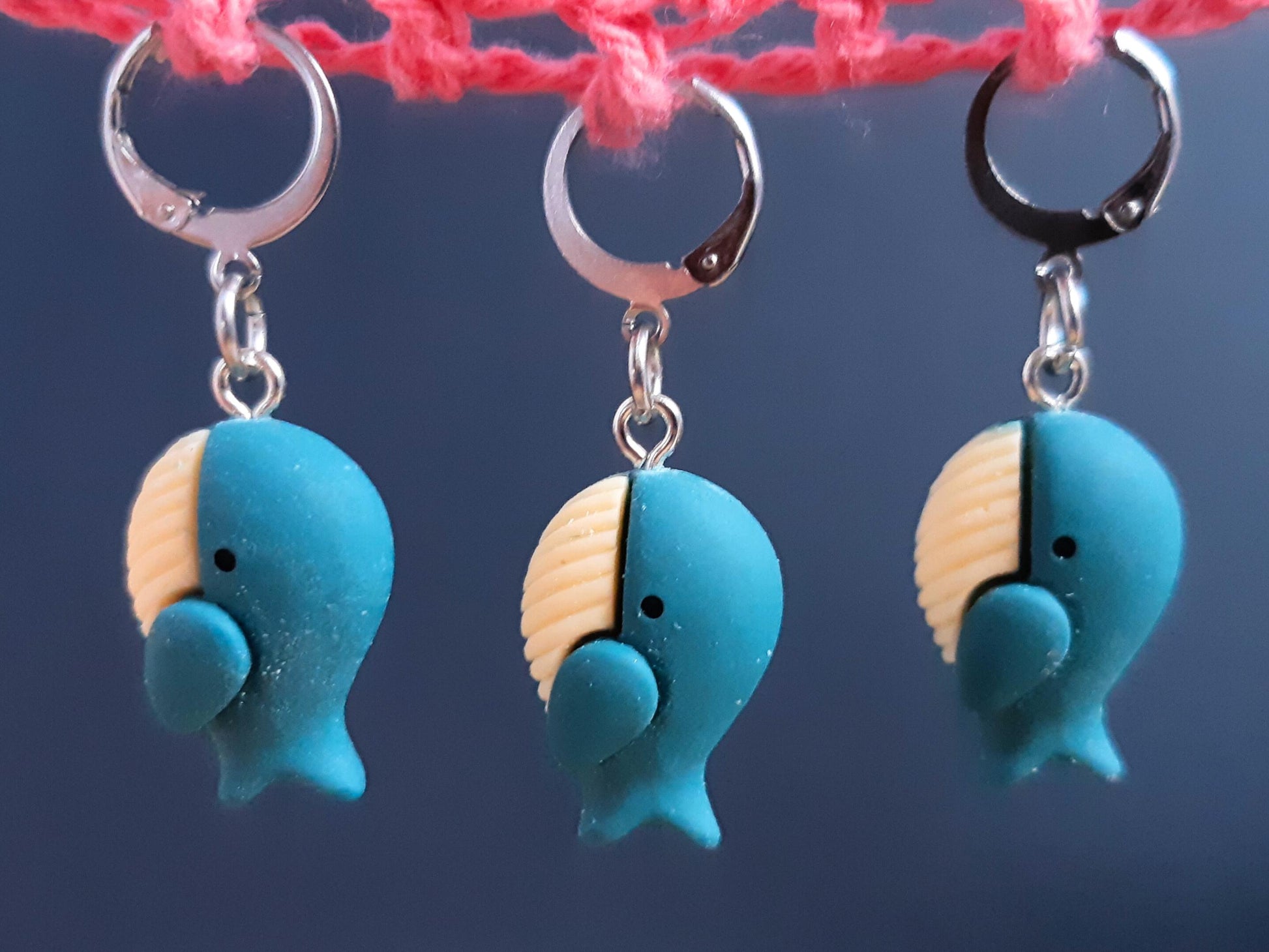 Blue Whale Resin Stitch Marker