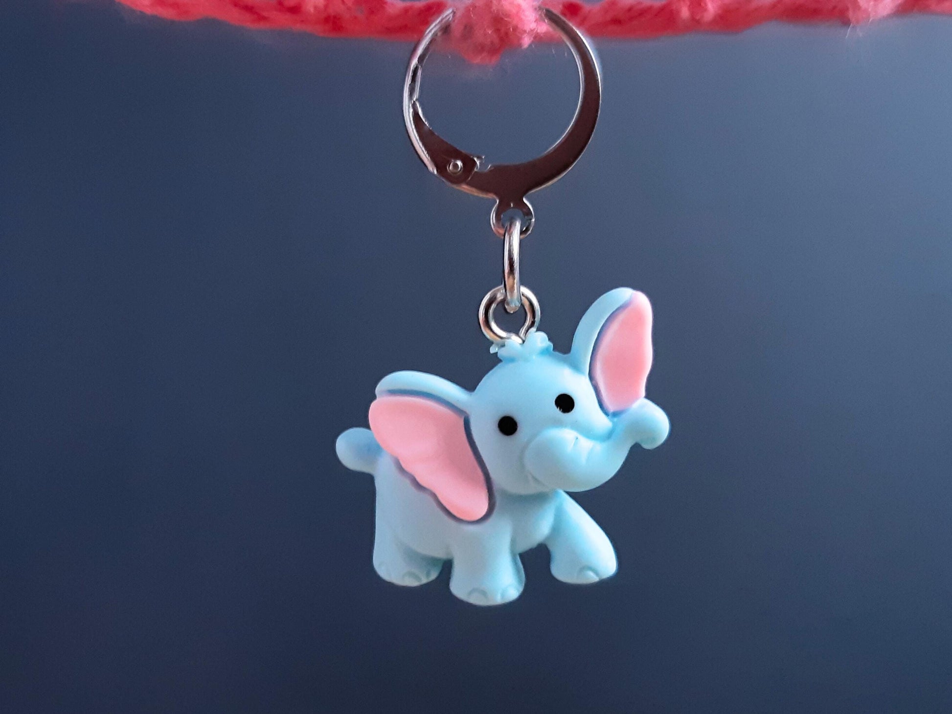 Blue Elephant Kawaii Stitch Marker