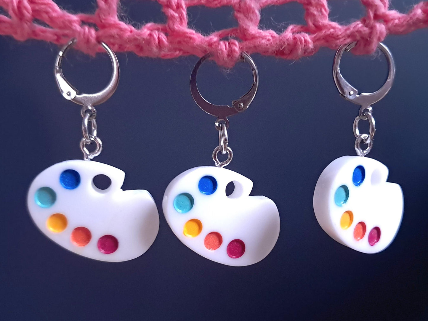Artists Paint Palette Stitch Marker