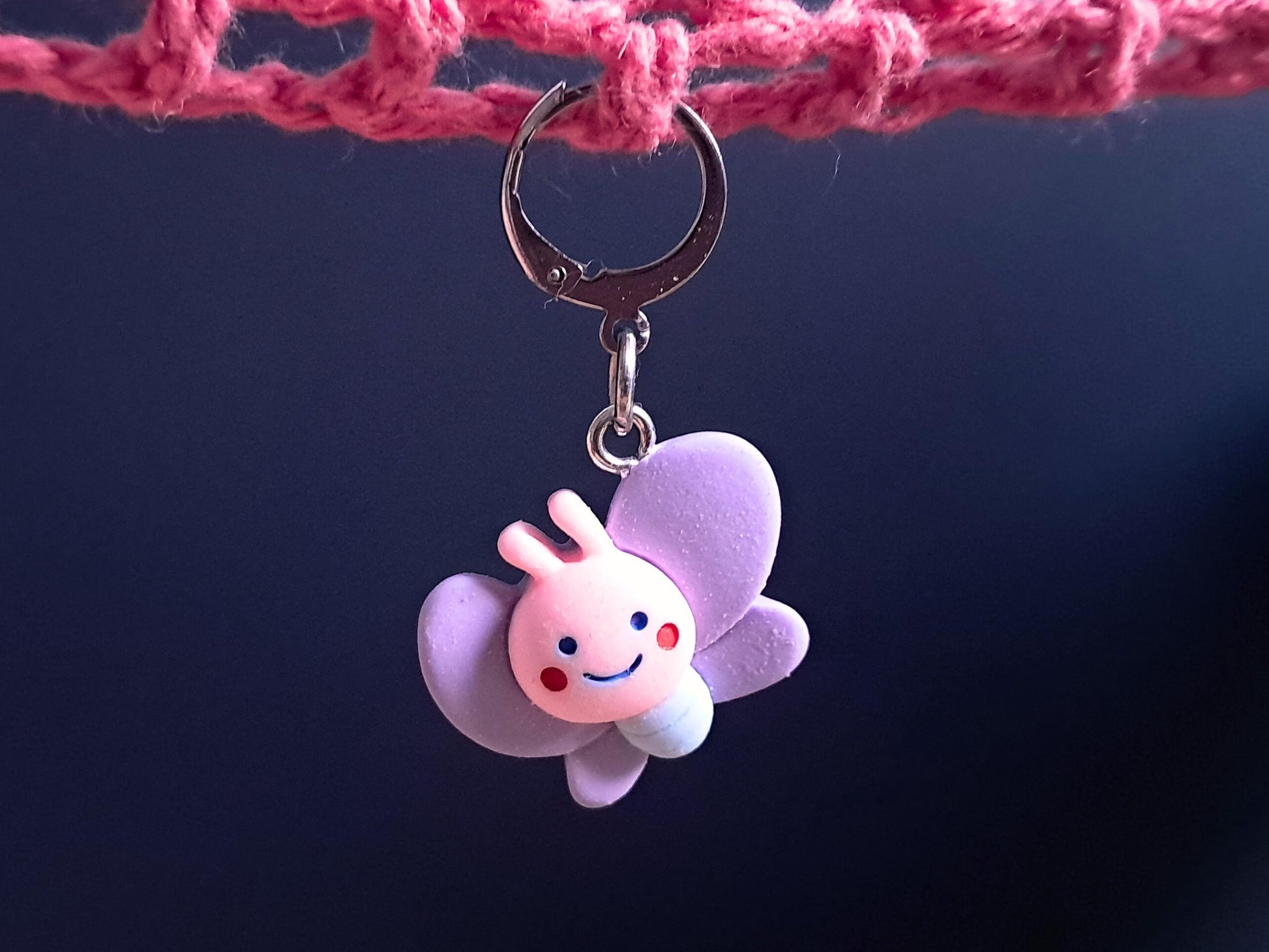Butterfly Kawaii Stitch Marker