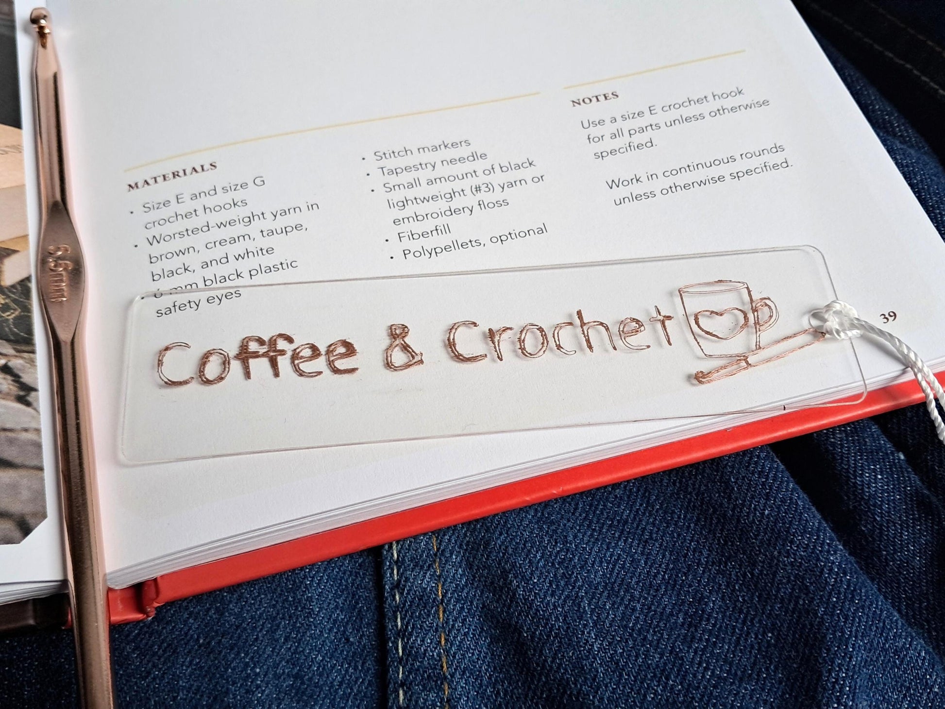 Coffee & Crochet Bookmark