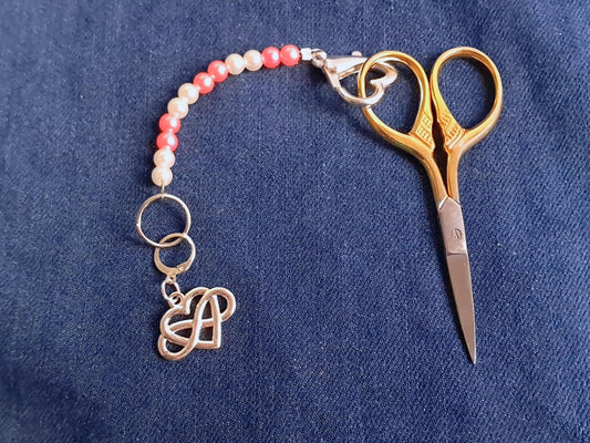 Infinity Heart Scissor Fob Stitch Marker Set