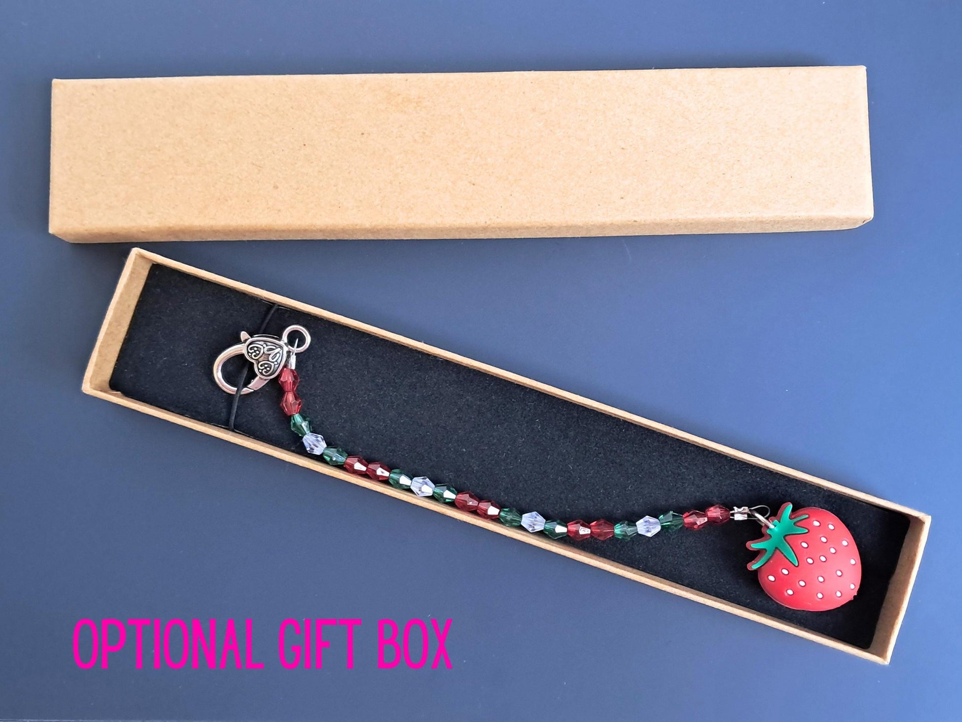 Strawberry Scissor Fob with Scissor Protection