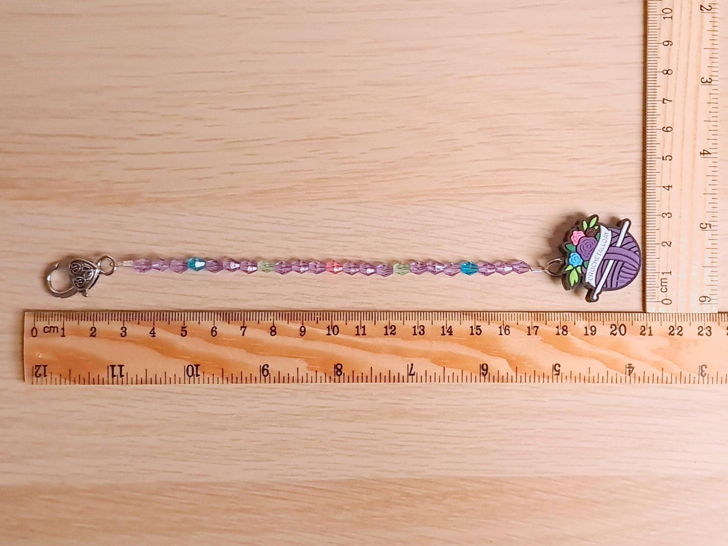 Crochet All Day Scissor Fob with Protection Bead