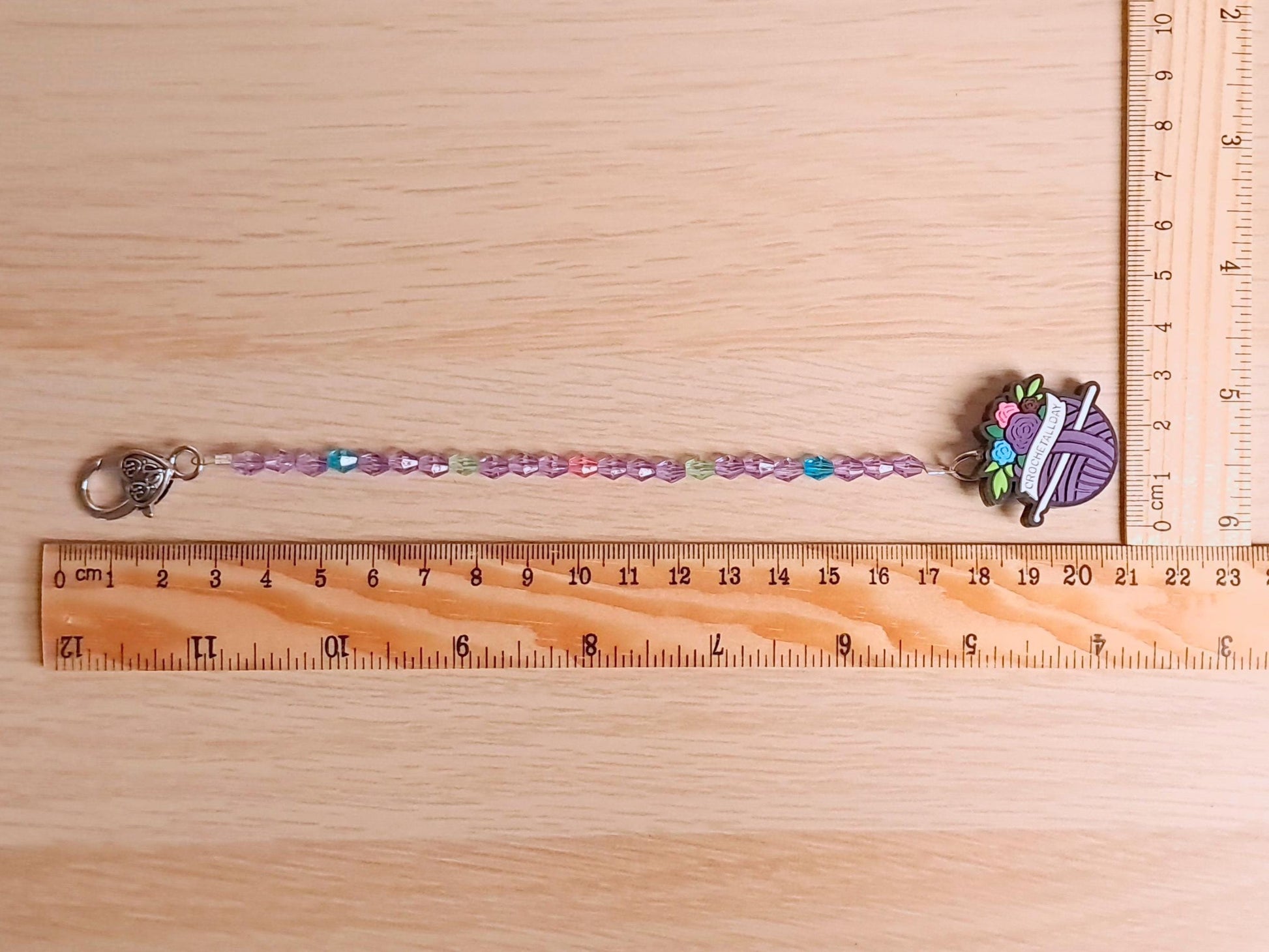 Crochet All Day Scissor Fob with Protection Bead