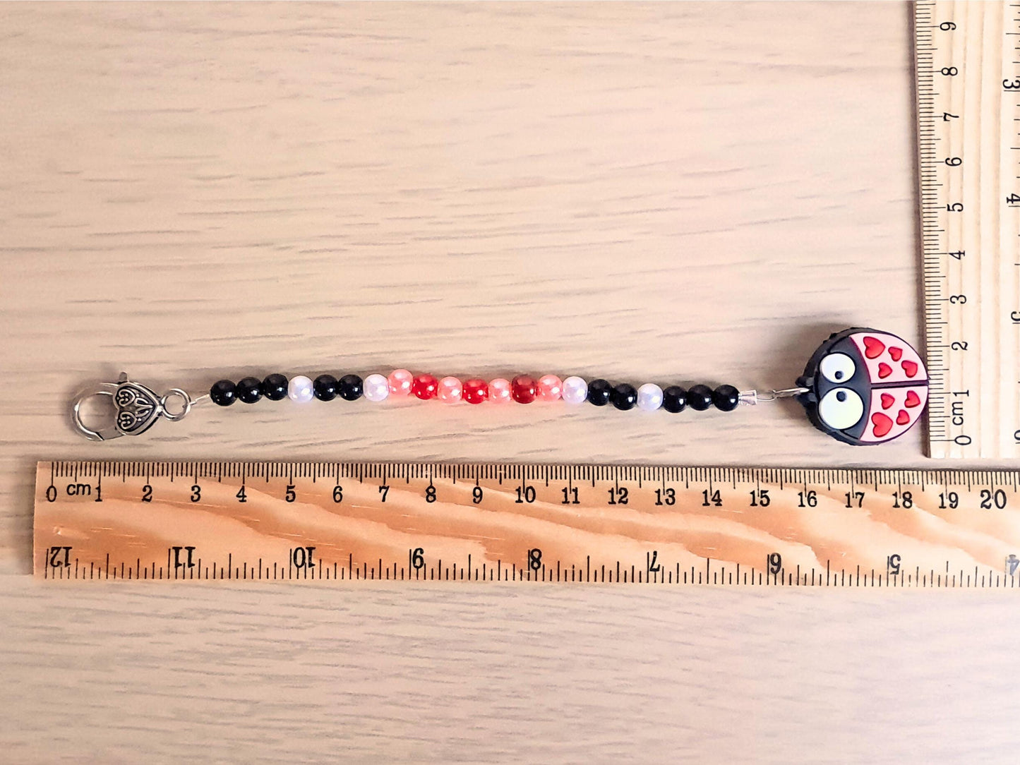 Ladybird Scissor Fob with Protection Bead