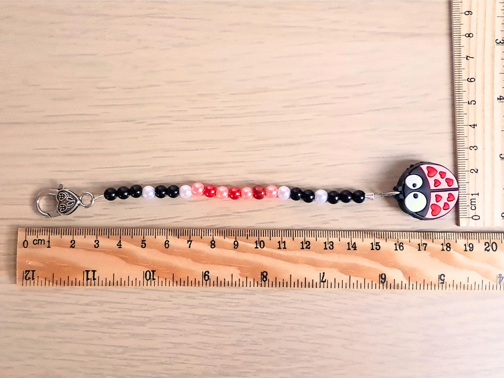 Ladybird Scissor Fob with Protection Bead