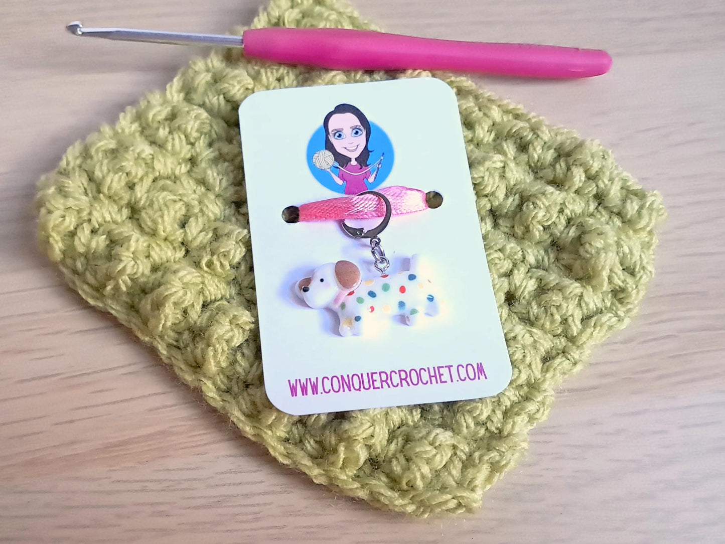 Dachshund Dog Kawaii Resin Stitch Marker