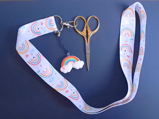 Rainbow Lanyard Scissor Protector Set