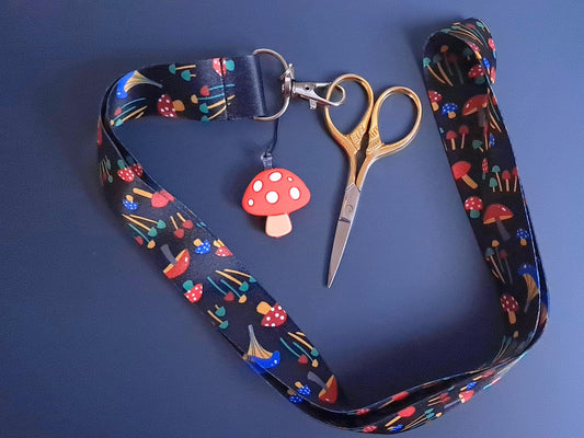 Toadstool Lanyard Scissor Protector Set
