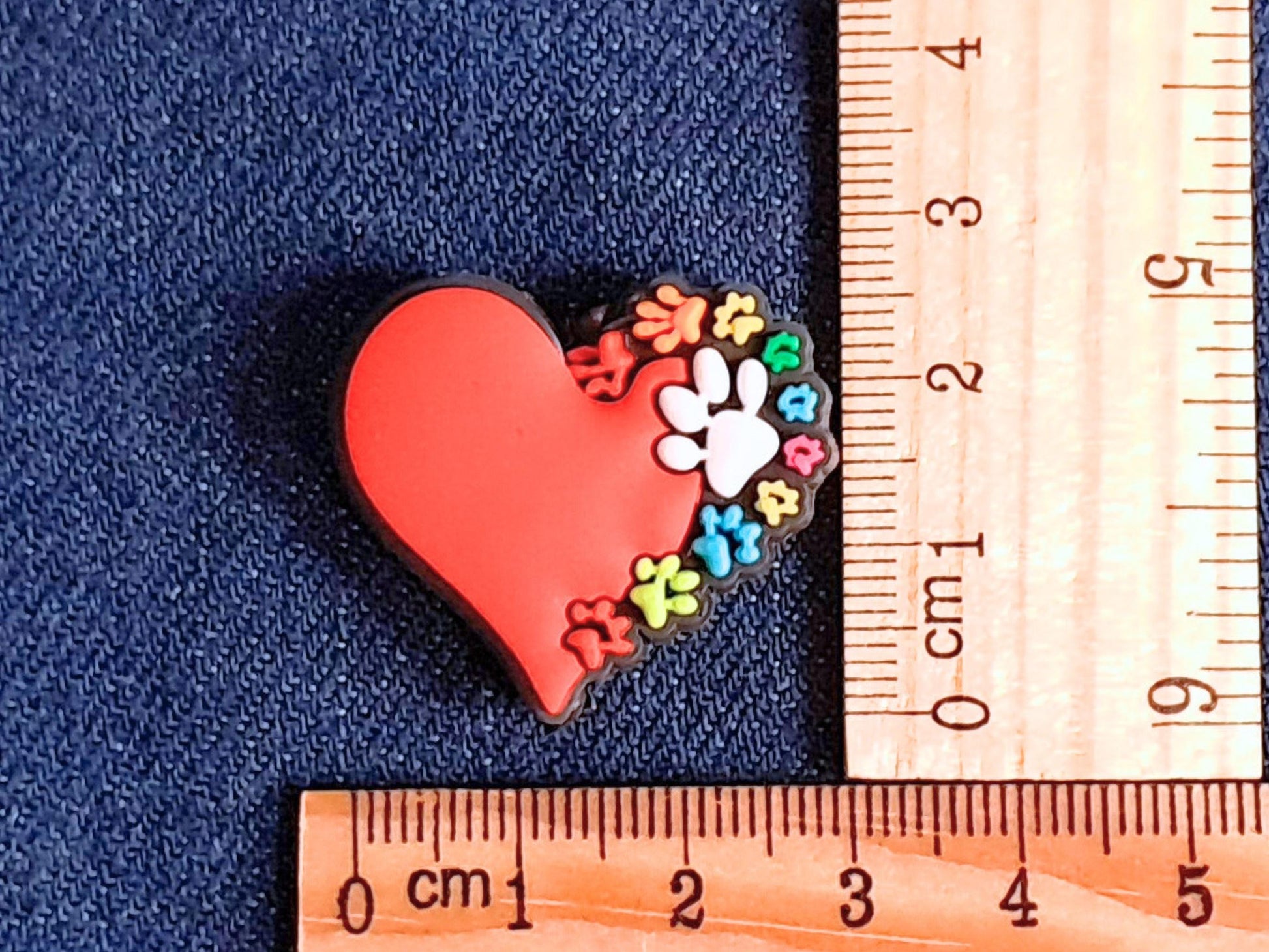 Dog Paw Print Heart Stitch Stopper