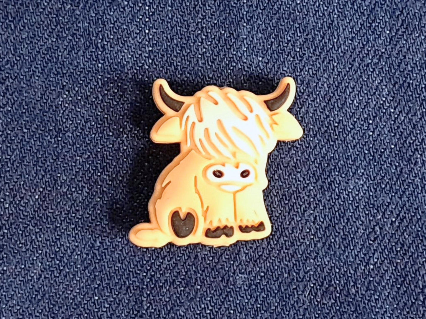 Highland Cow Silicone Bead Stitch Stopper