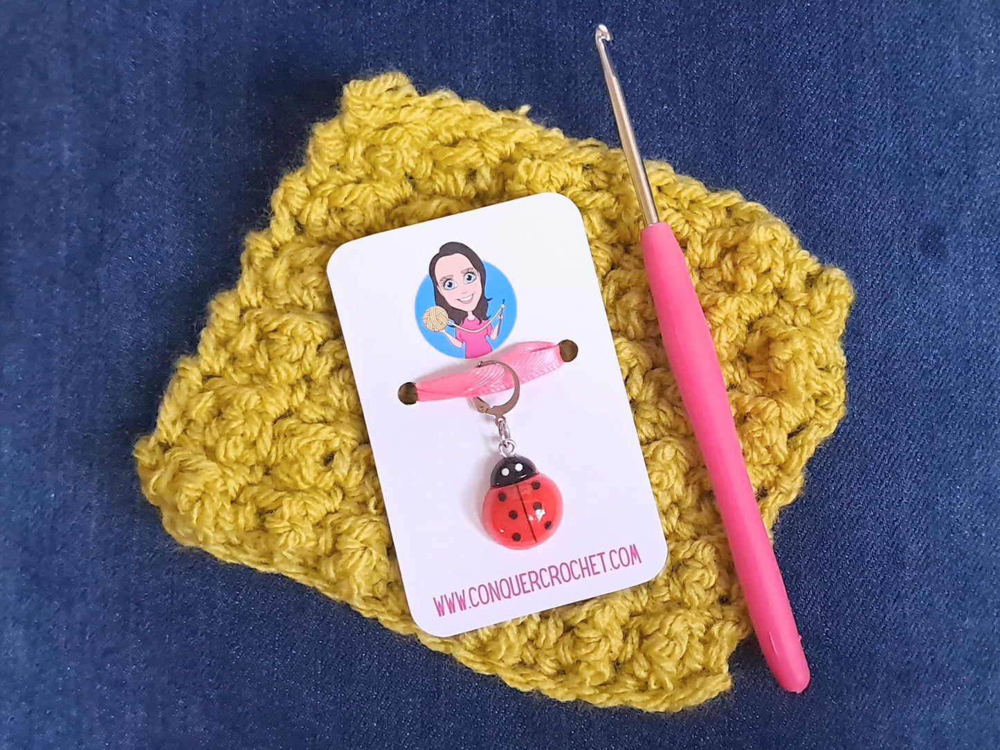 Ladybird Stitch Marker