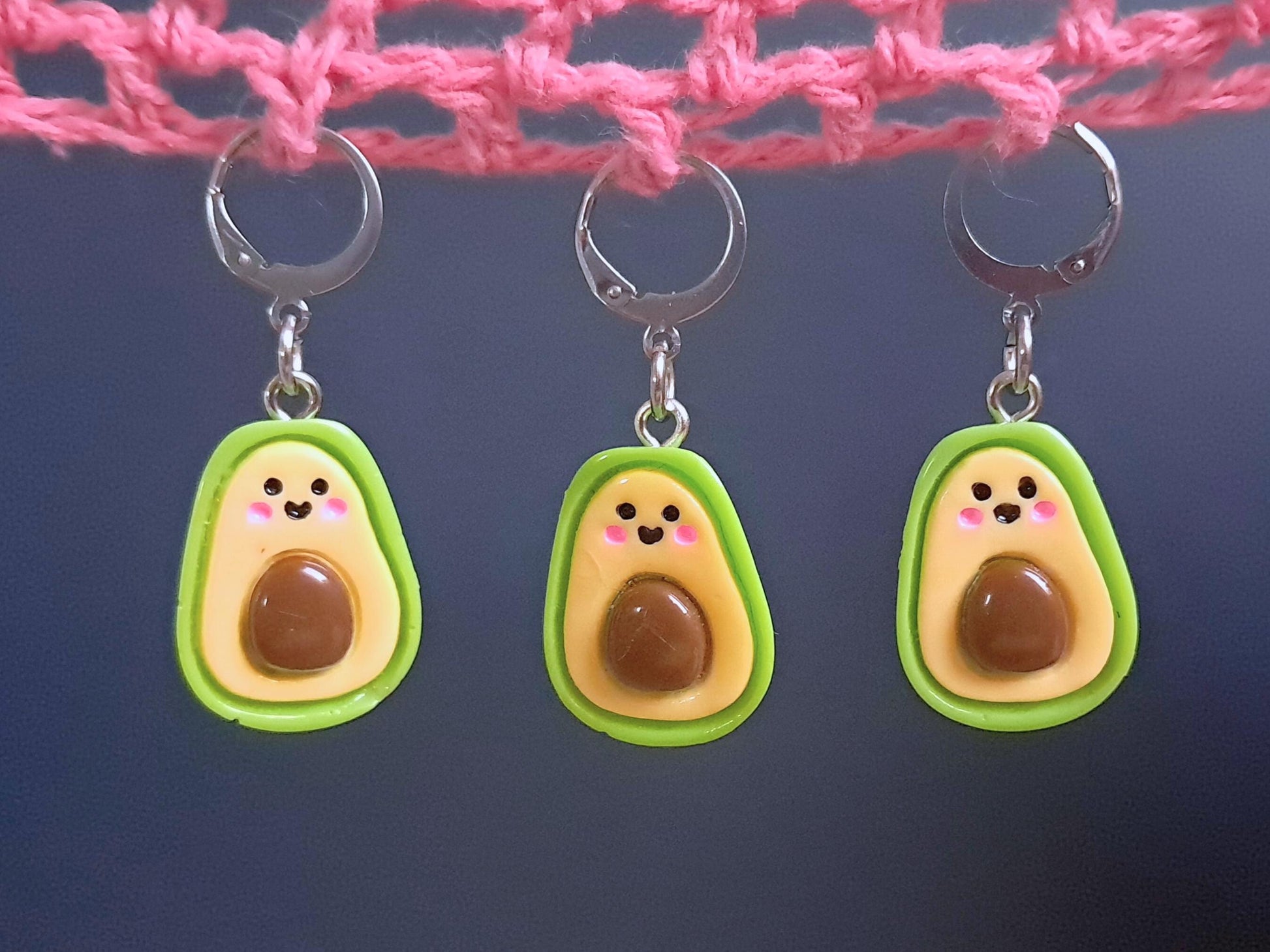 Avocado Kawaii Stitch Marker