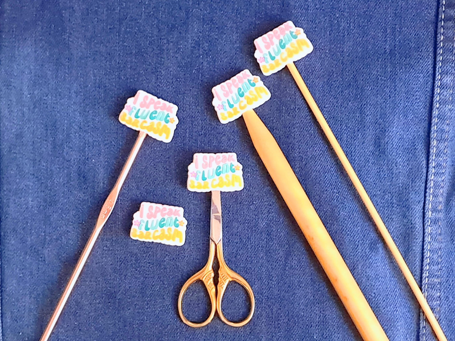 Funny Sarcasm Quote Silicone Bead Stitch Stopper