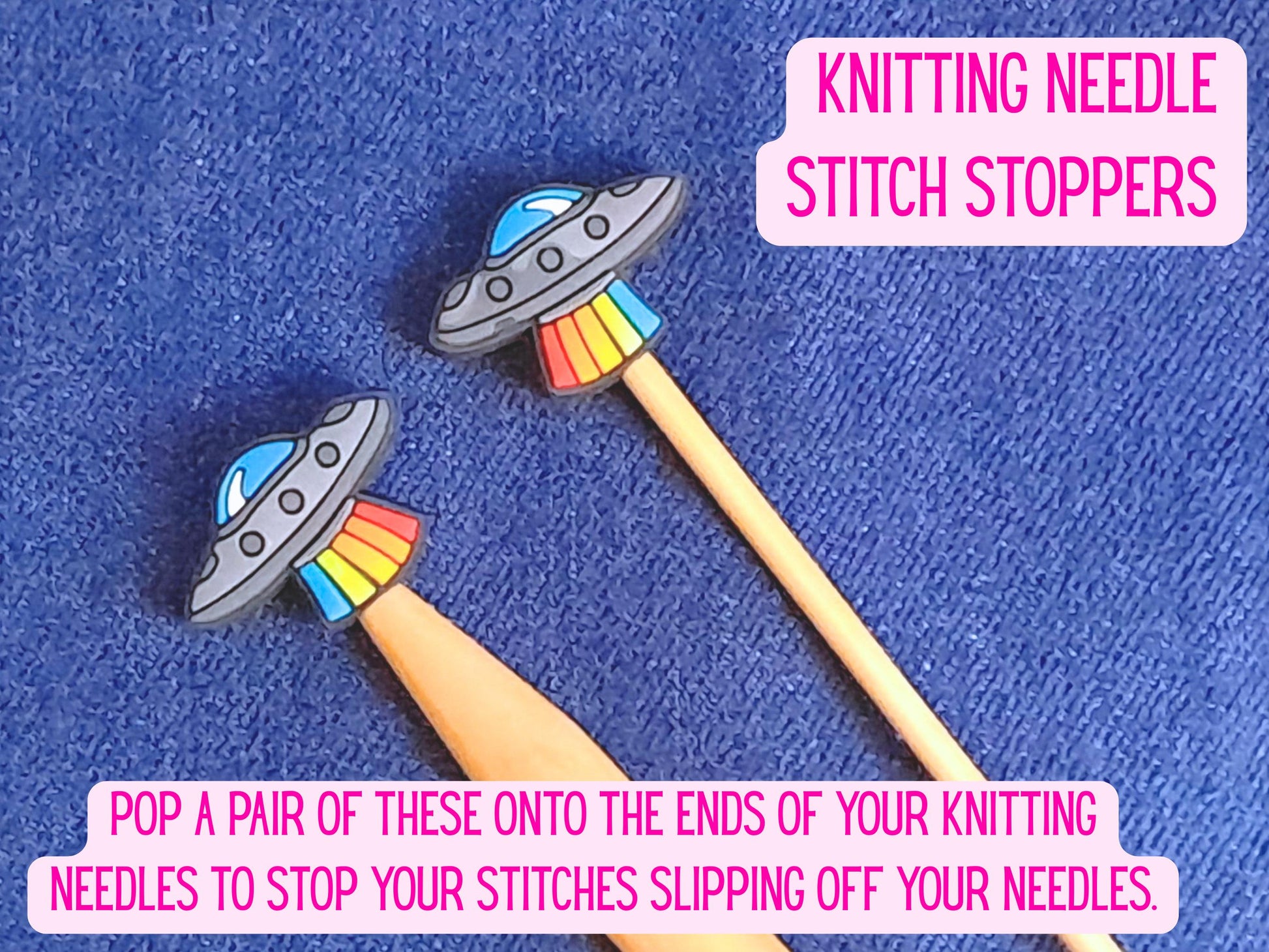 Spaceship Silicone Bead Stitch Stopper