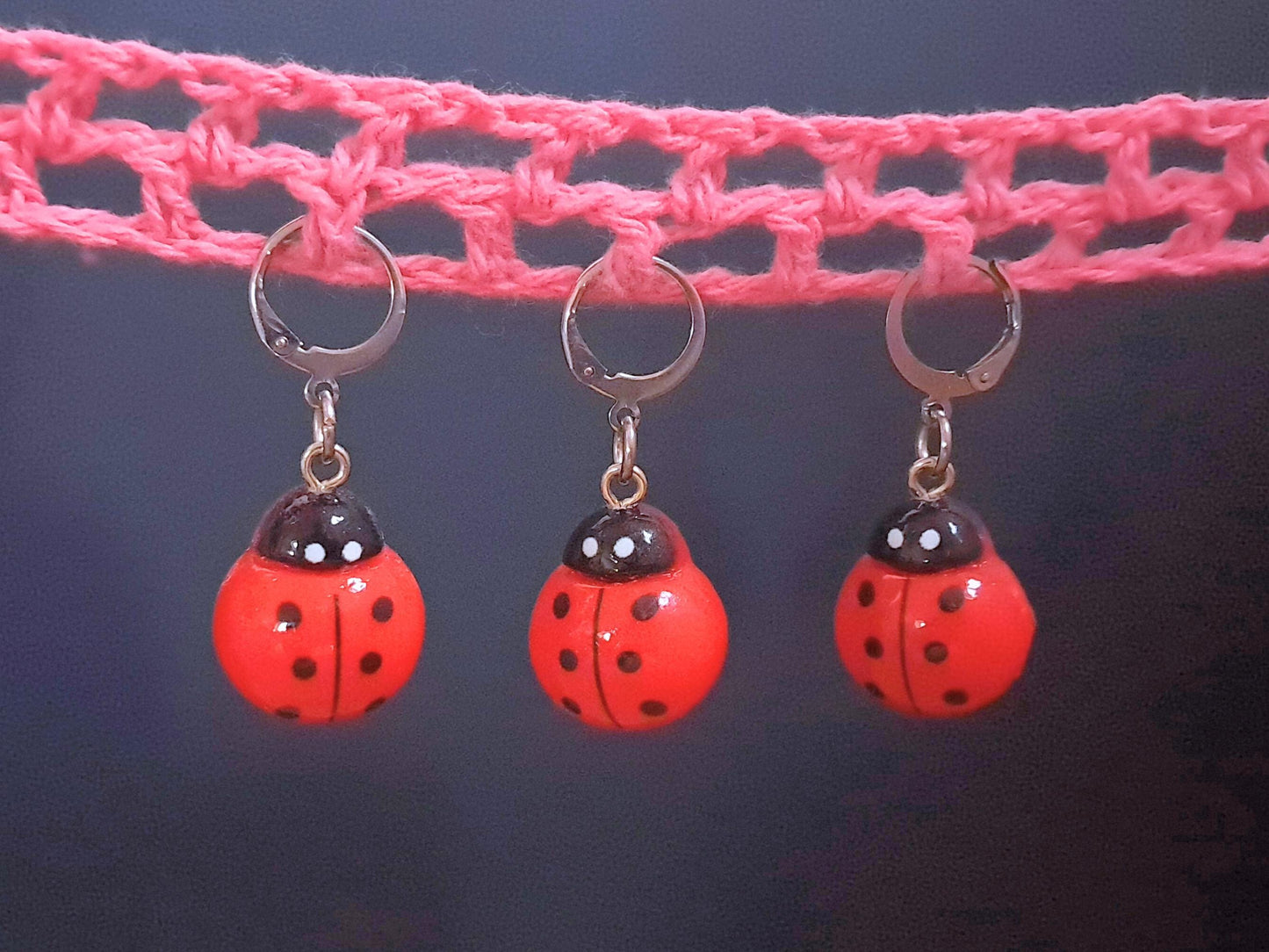 Ladybird Stitch Marker