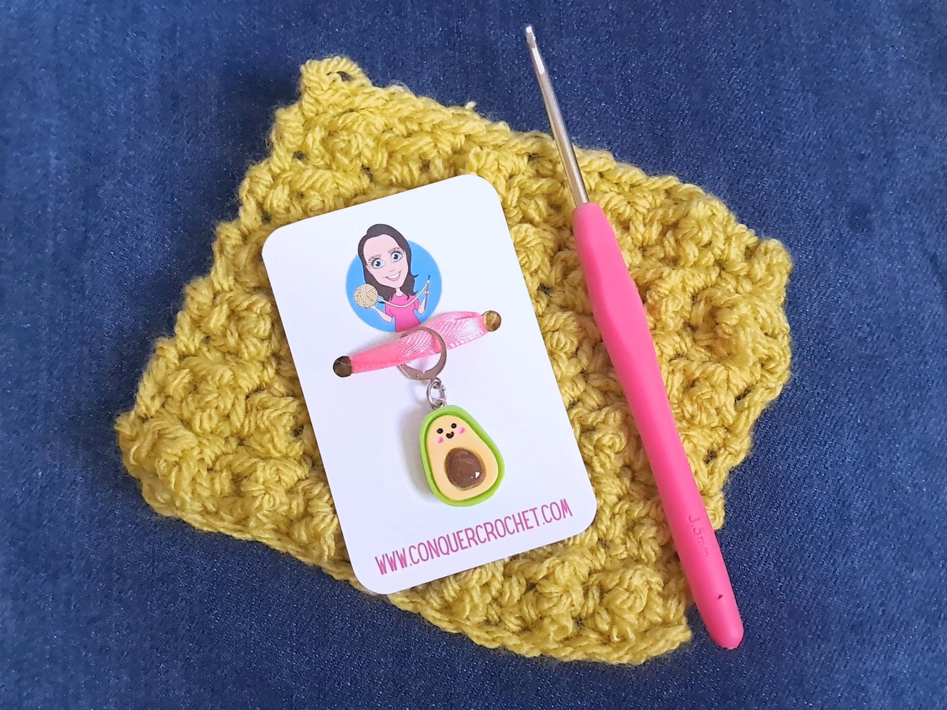 Avocado Kawaii Stitch Marker
