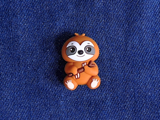 Sloth Silicone Bead Stitch Stopper (3D)