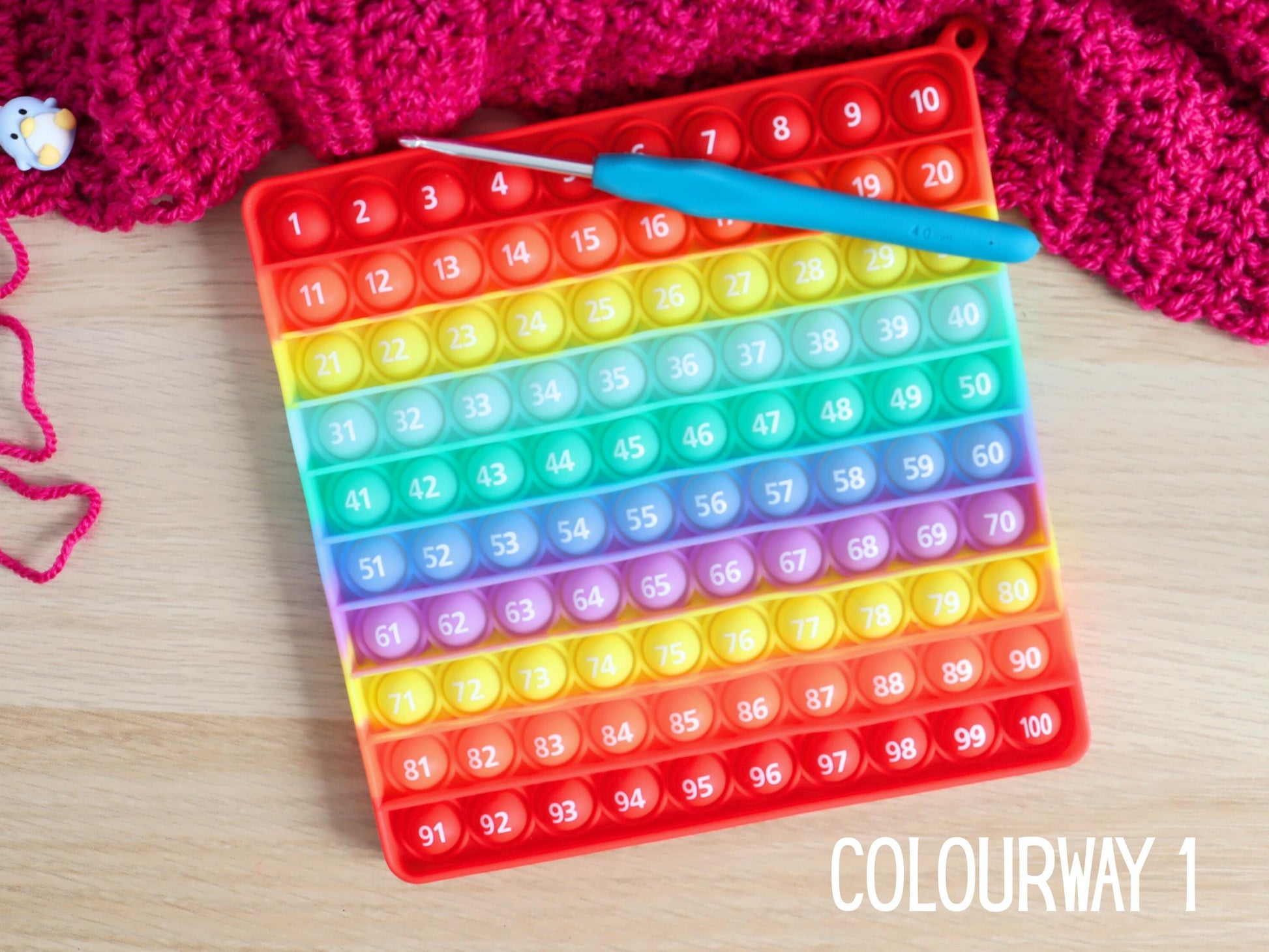 Rainbow popper row counter