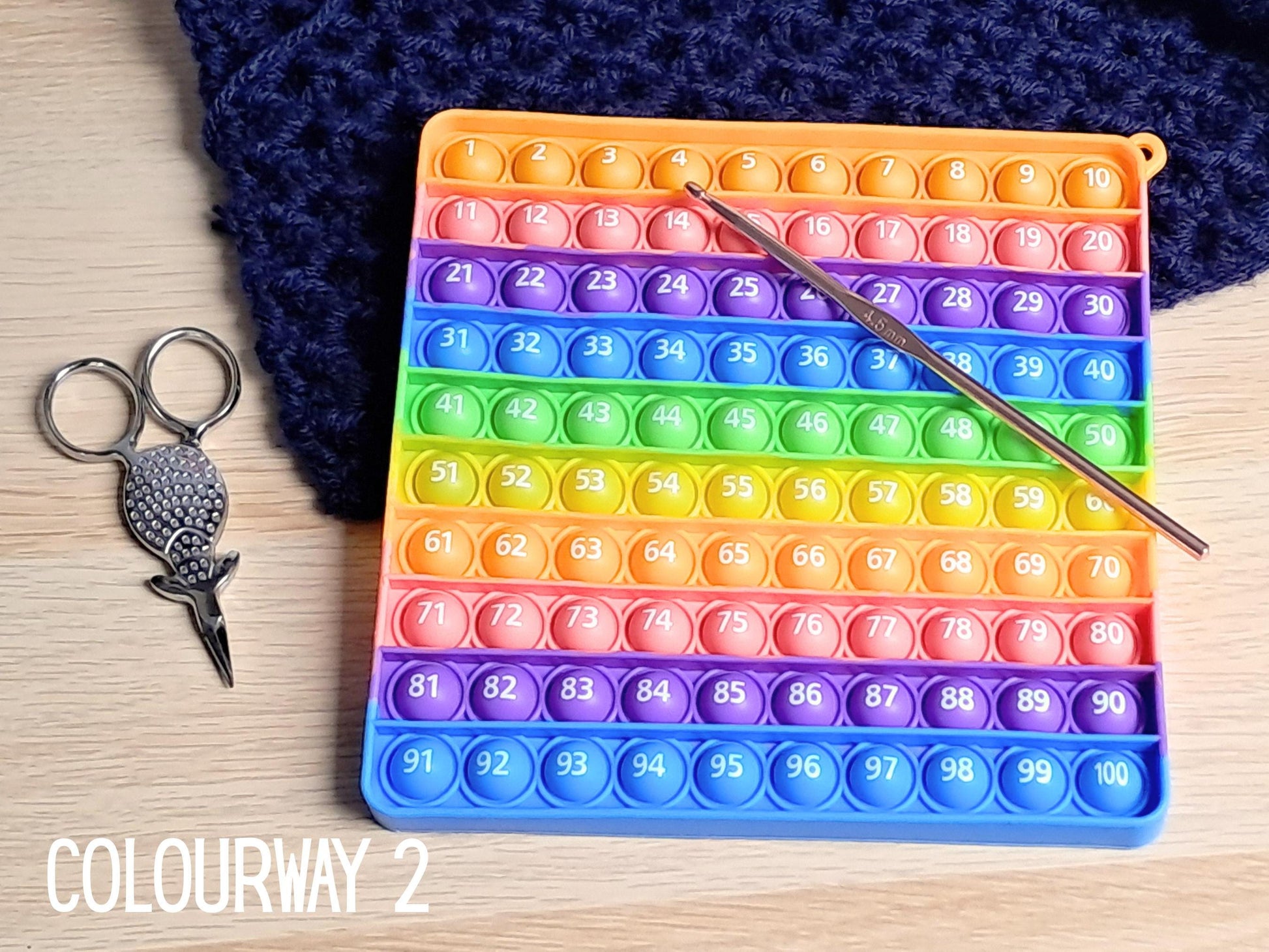 Rainbow popper row counter