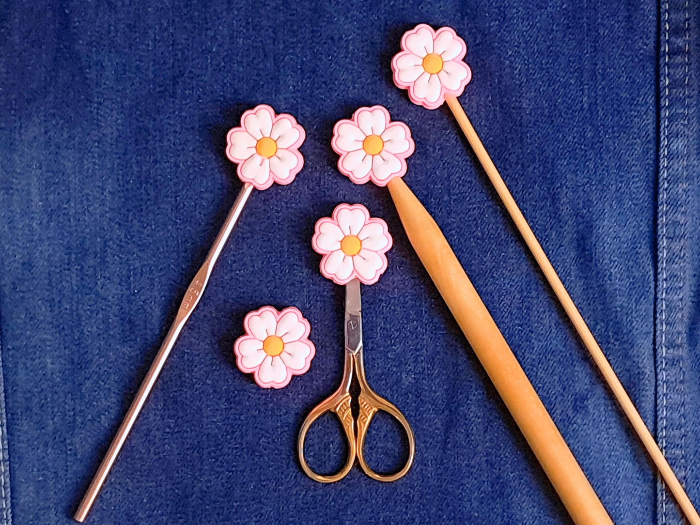 Flower Silicone Bead Stitch Stopper