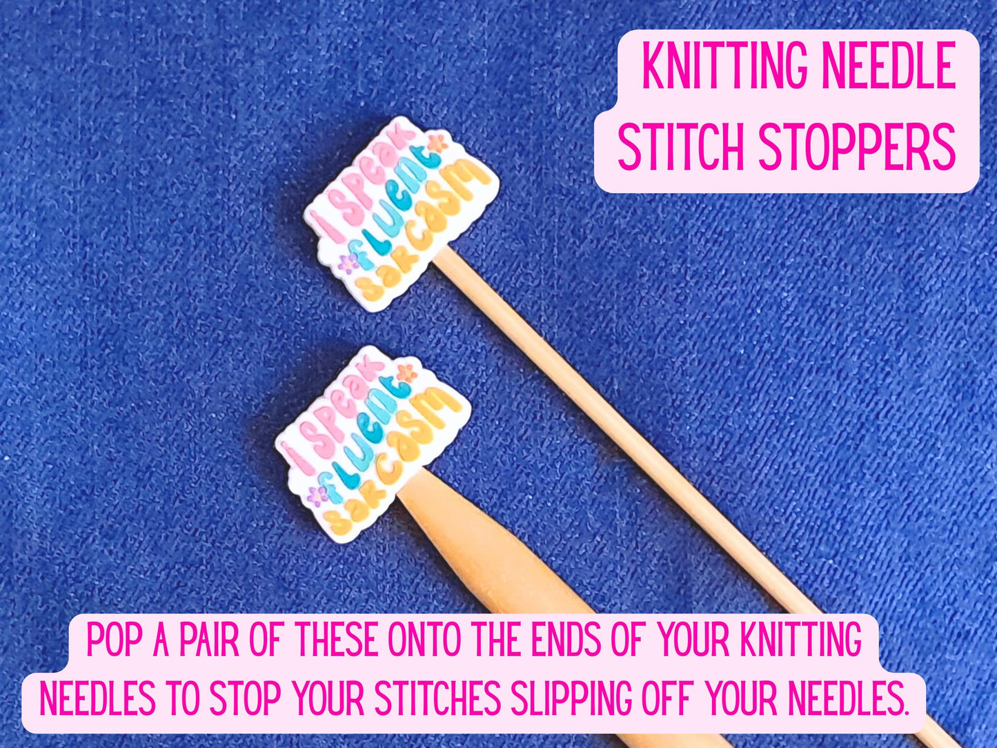 Funny Sarcasm Quote Silicone Bead Stitch Stopper