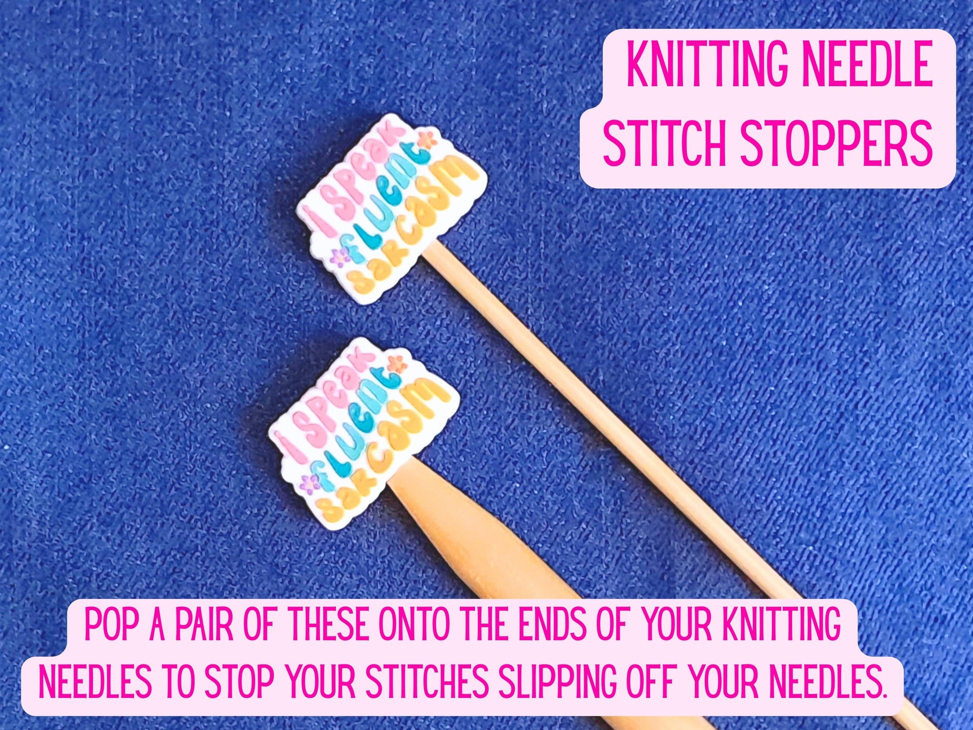 Funny Sarcasm Quote Silicone Bead Stitch Stopper