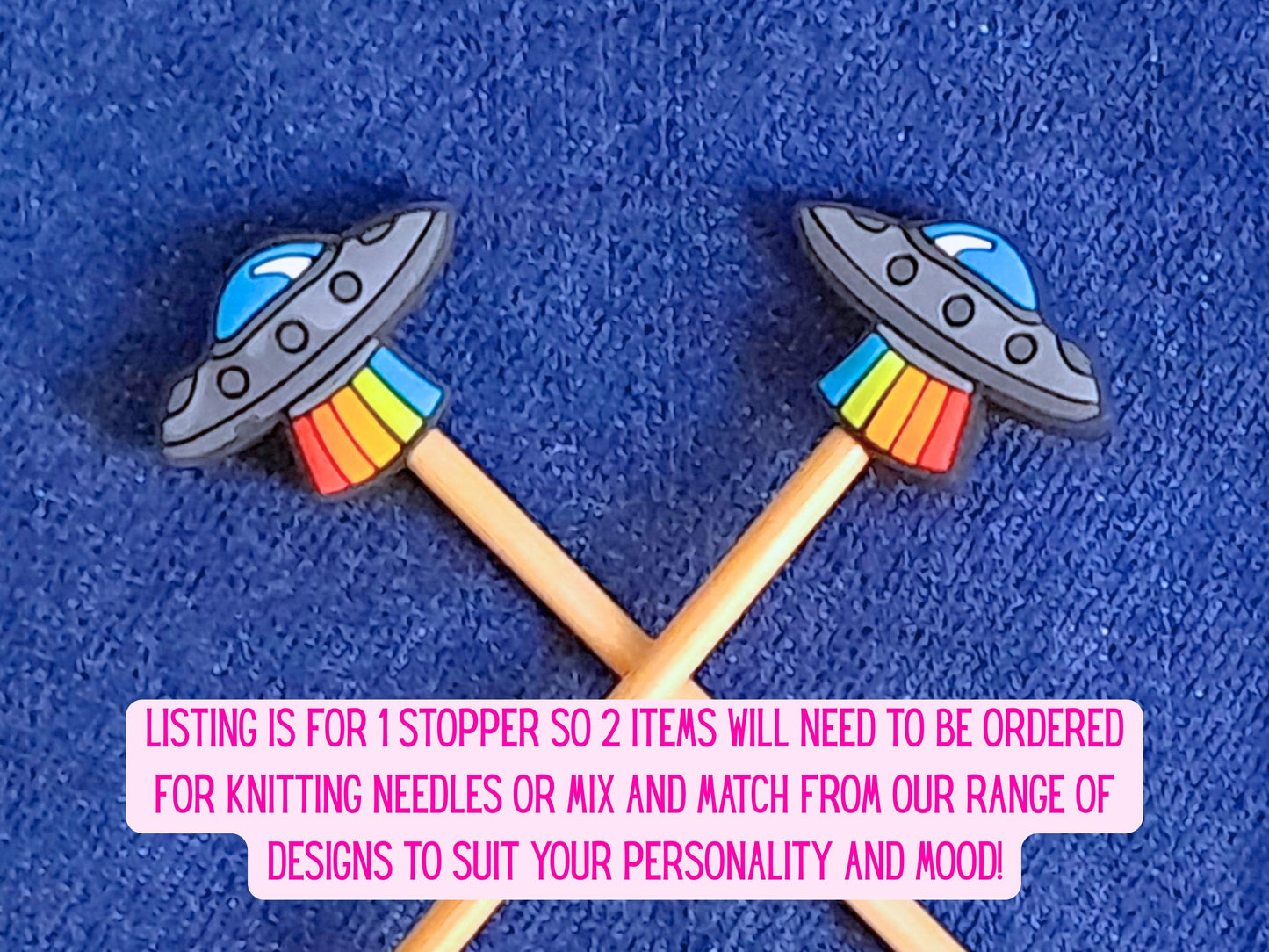 Spaceship Silicone Bead Stitch Stopper