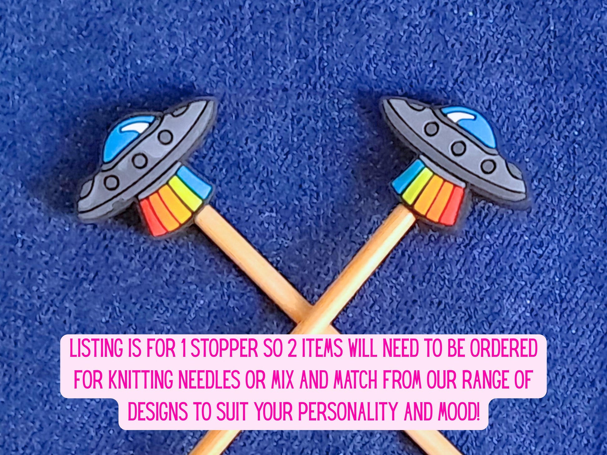Spaceship Silicone Bead Stitch Stopper