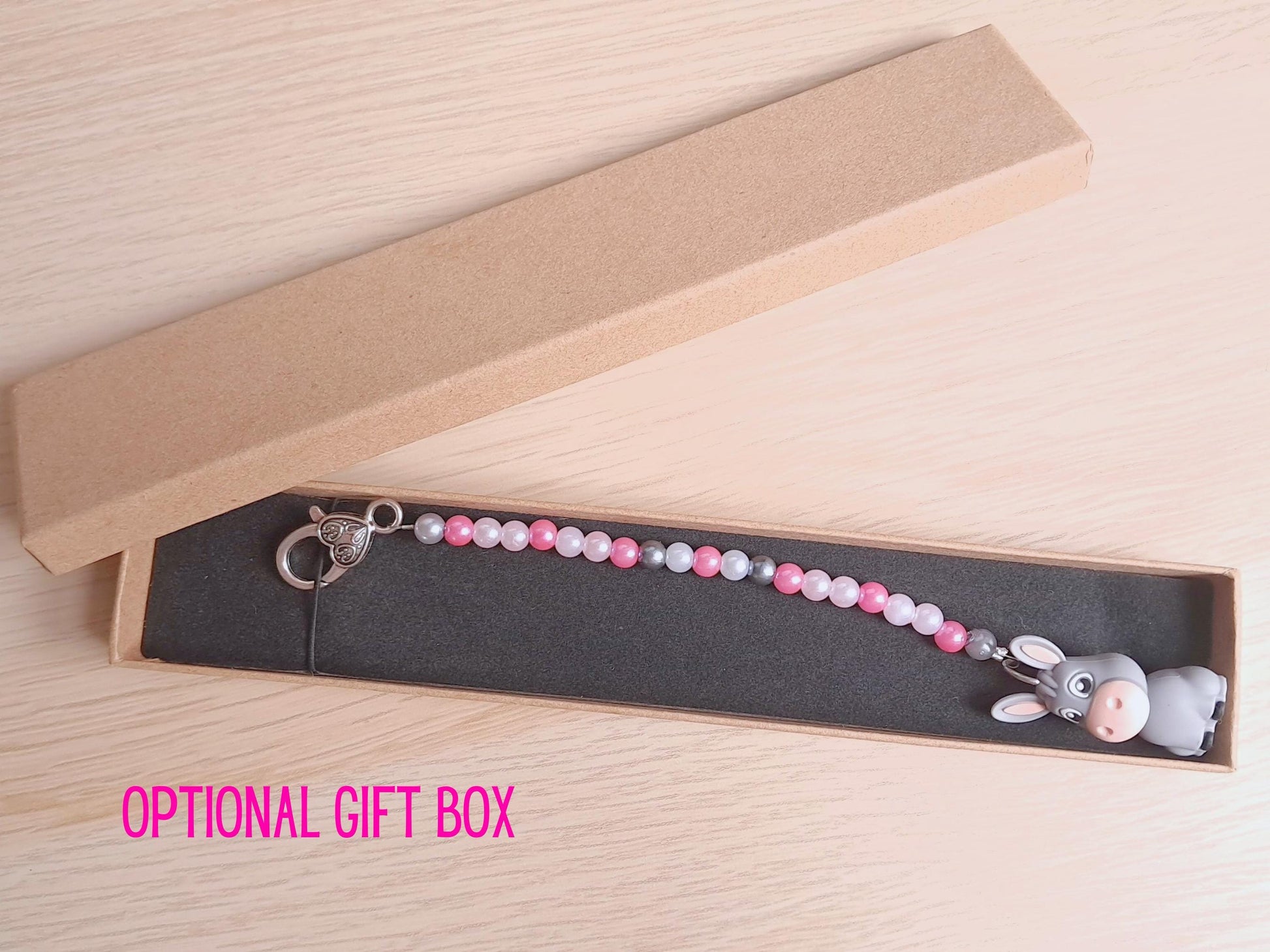 Donkey Scissor Fob with Protection Bead