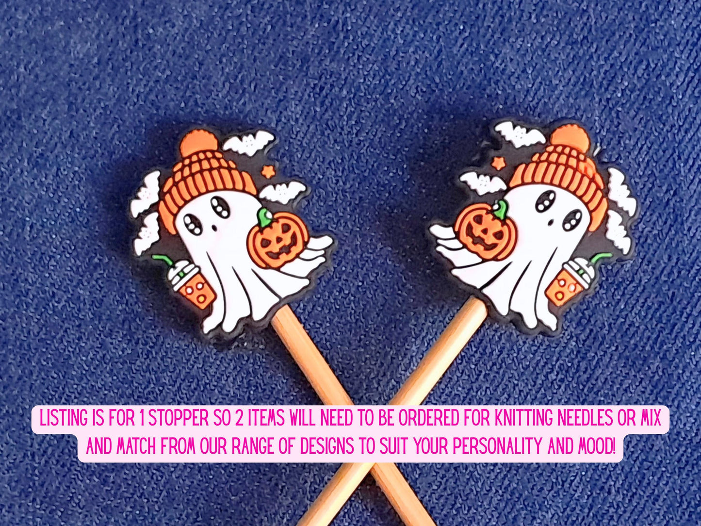 Halloween Ghost Pumpkin Spice Stitch Stopper
