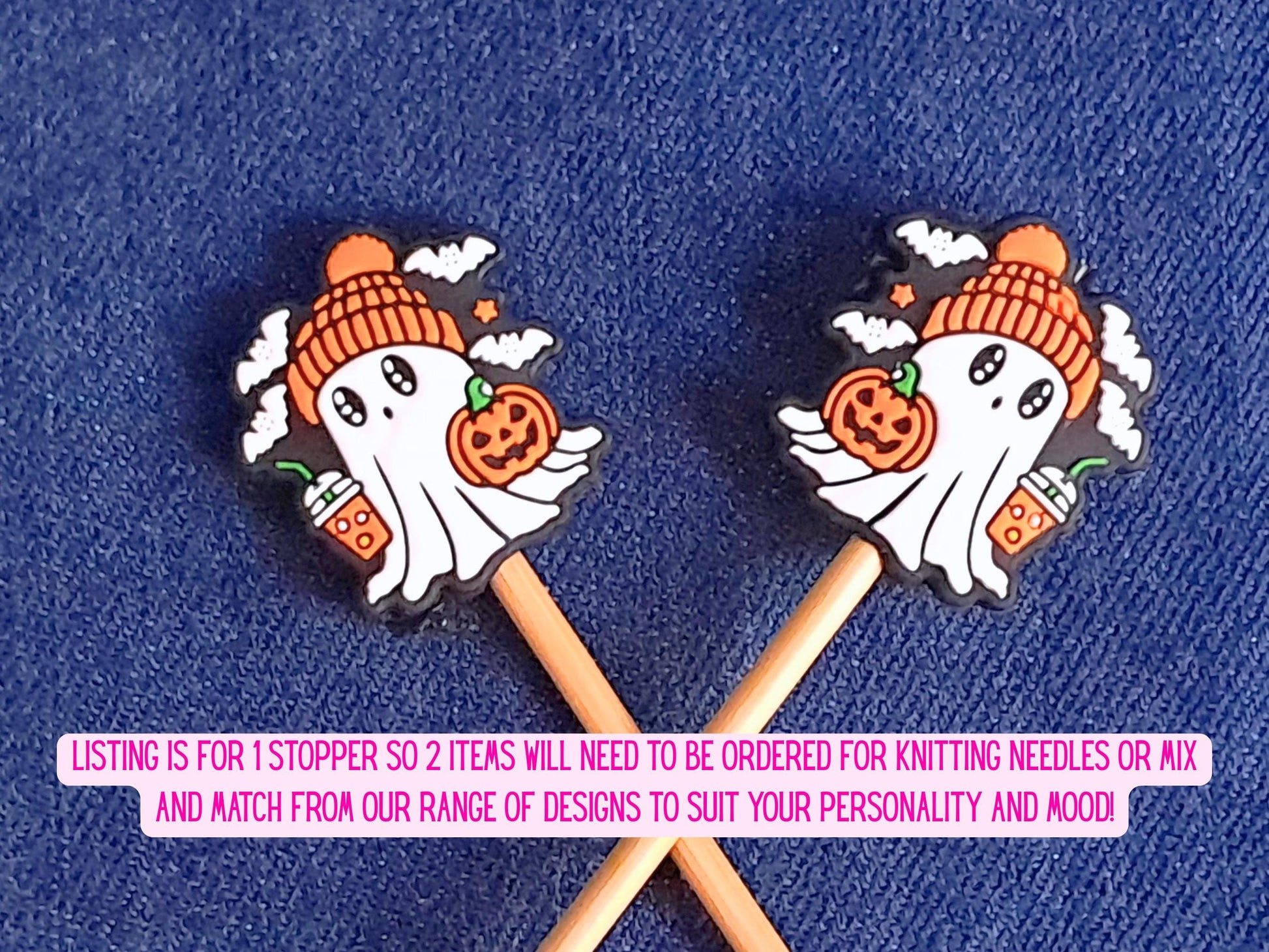 Halloween Ghost Pumpkin Spice Stitch Stopper