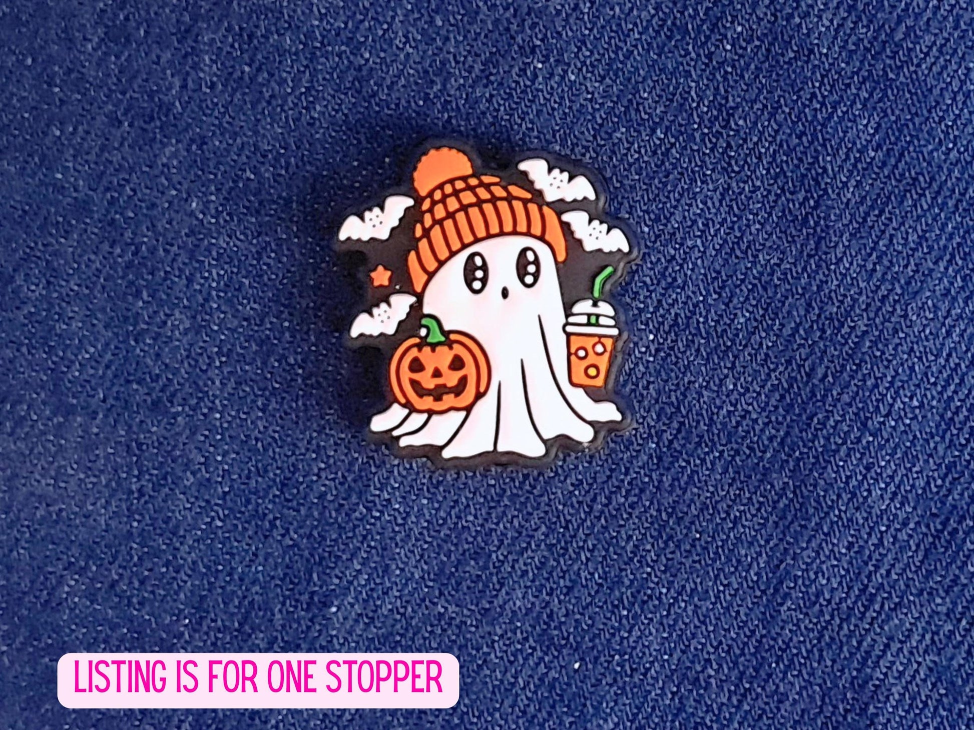 Halloween Ghost Pumpkin Spice Stitch Stopper