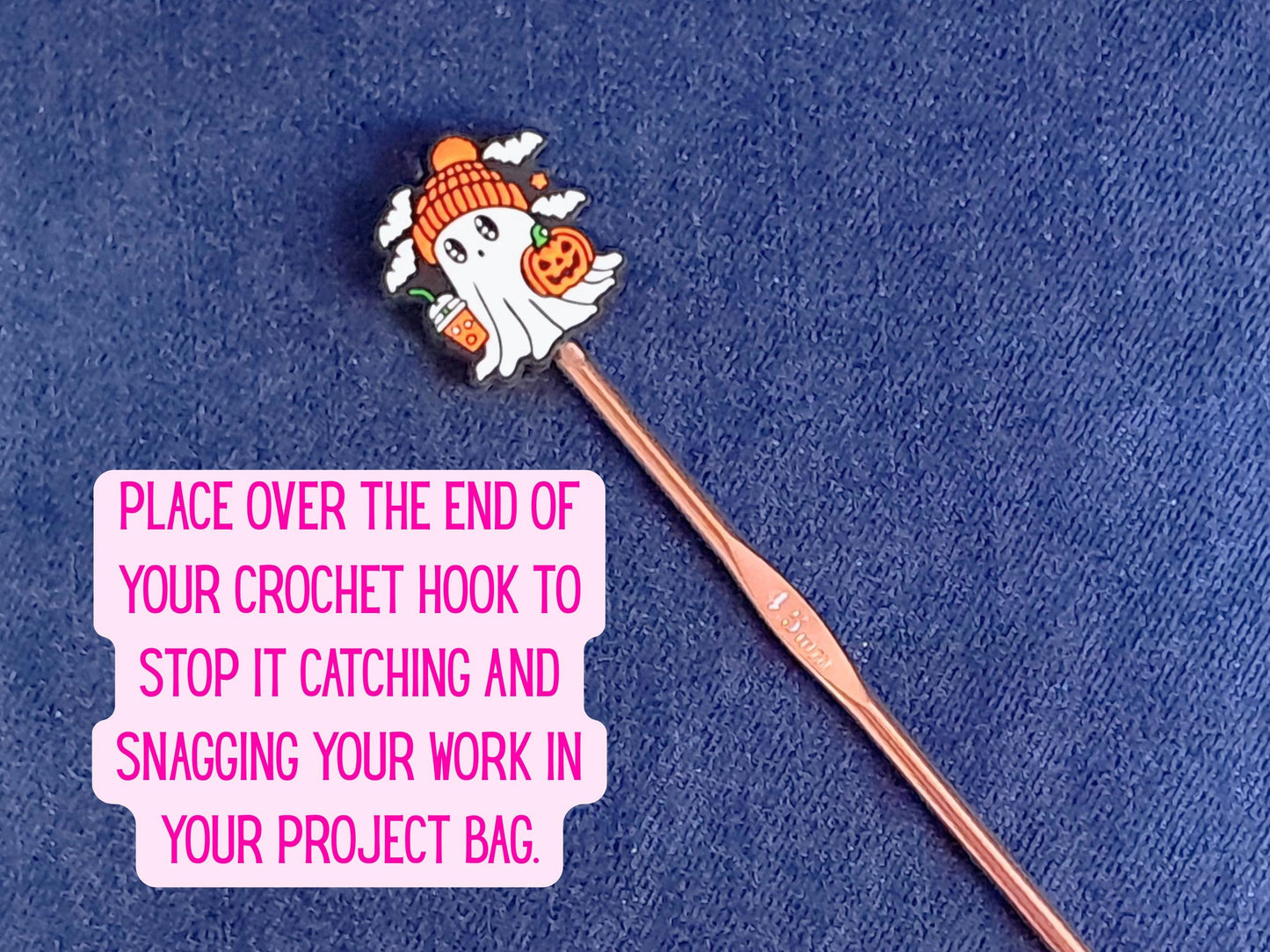 Halloween Ghost Pumpkin Spice Stitch Stopper