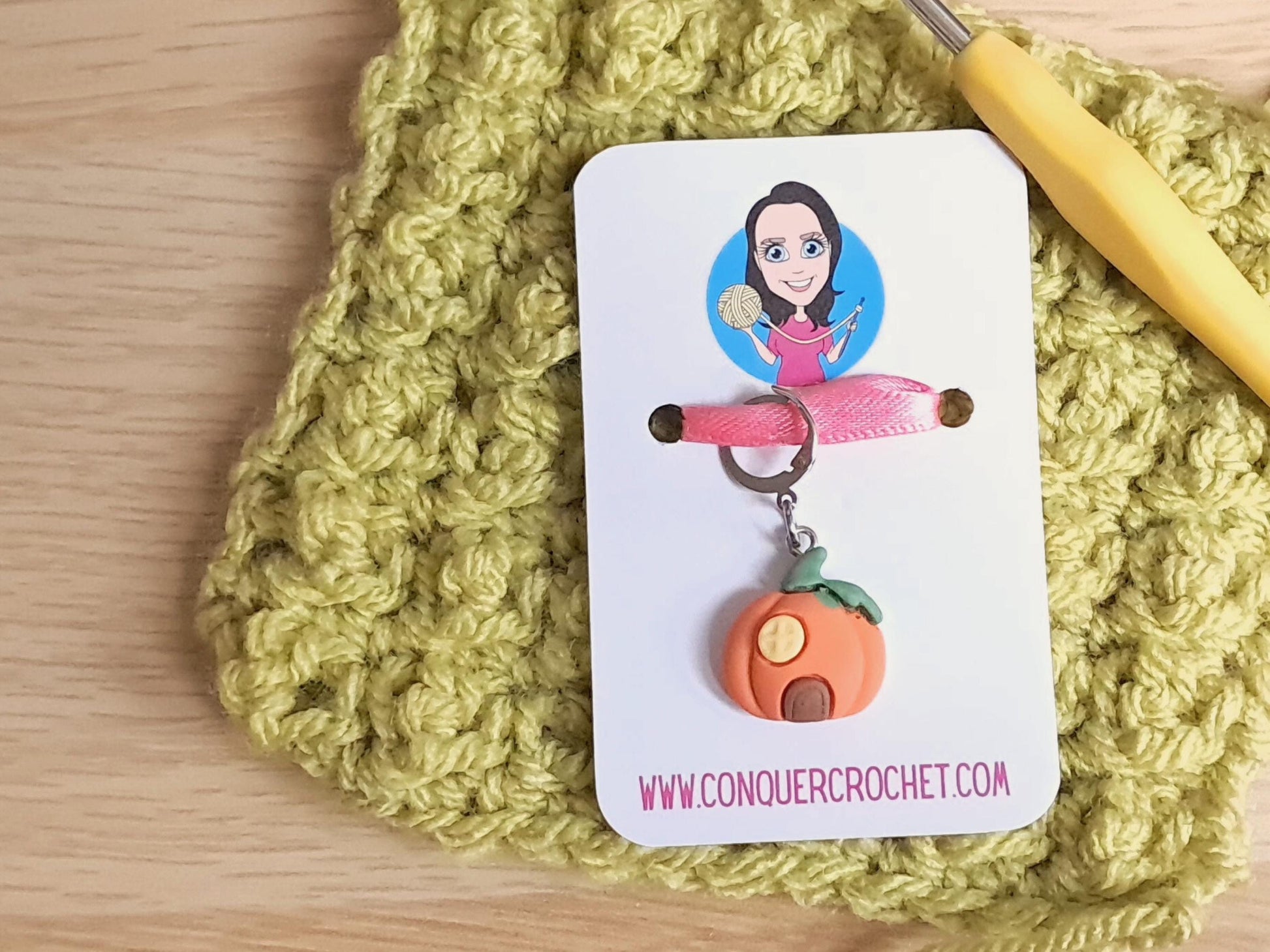 Halloween Ghost Pumpkin Stitch Marker