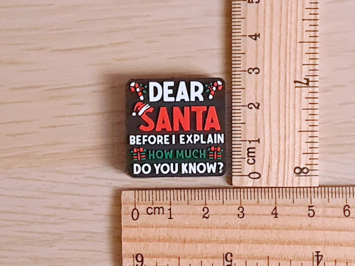 Dear Santa Funny Text Stitch Stopper