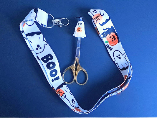 Halloween Ghost Lanyard Scissor Protector Set