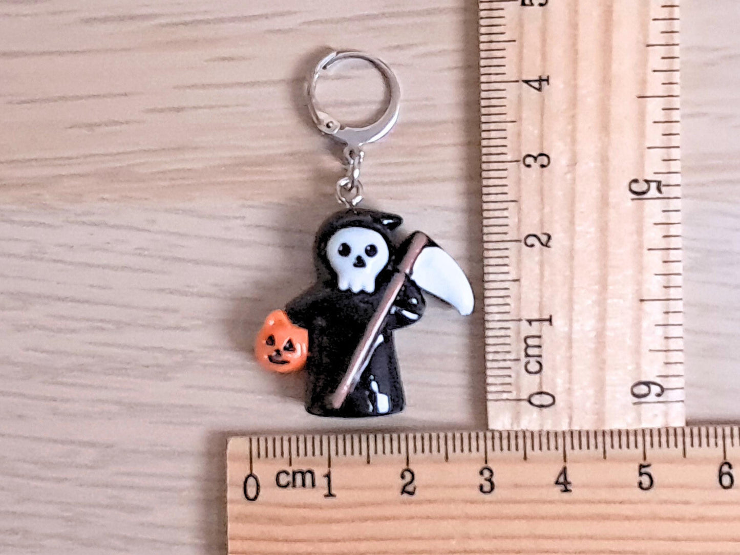 Grim Reaper Halloween Stitch Marker