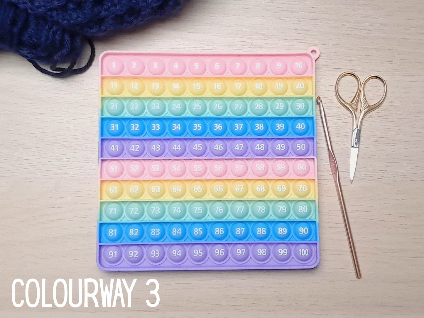 Rainbow popper row counter