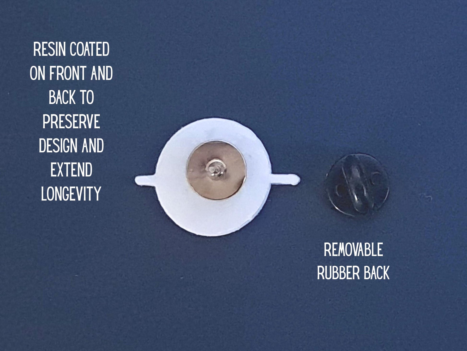 Hook And Yarn Pin Badge