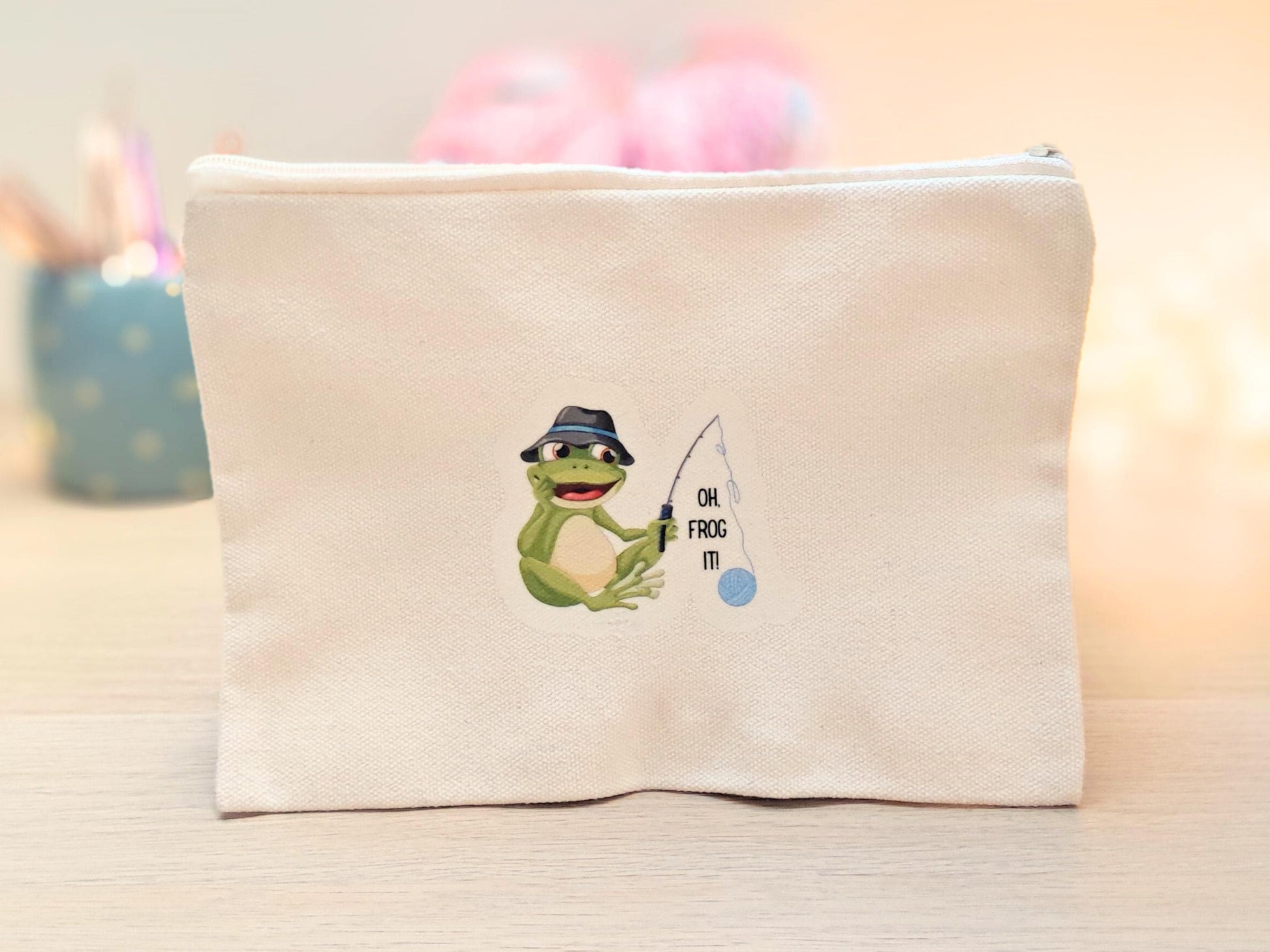 Oh Frog it Crochet Knitting Notions Pouch