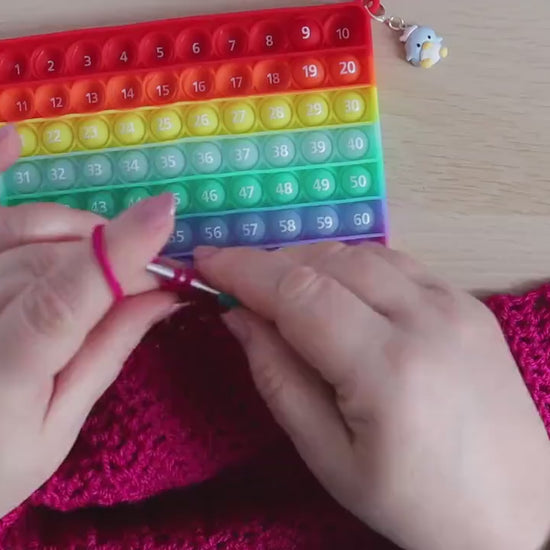 Rainbow popper row counter