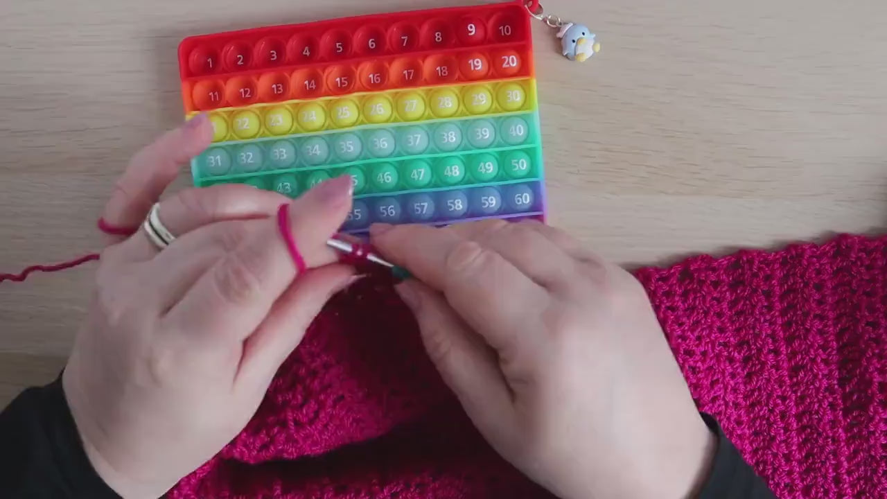 Rainbow popper row counter