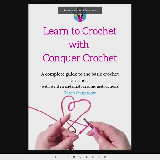 Learn To Crochet Digital Book