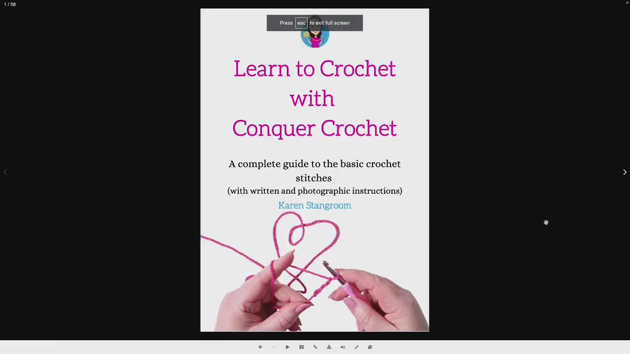 Learn To Crochet Digital Book